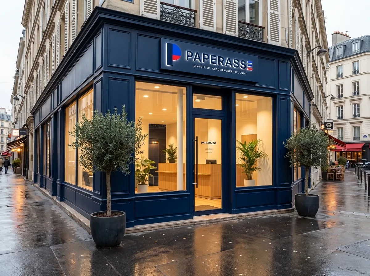 Devanture de l'agence Paperasse à Argenteuil
